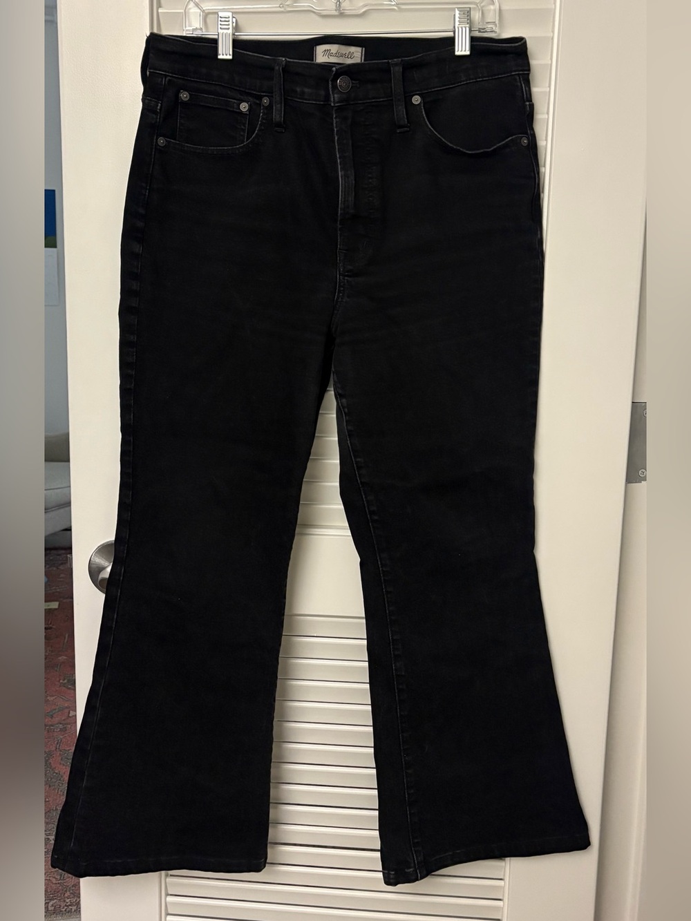 Madewell Perfect Vintage Flare Jean, Black, 31